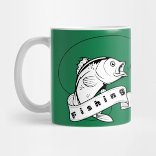 fishing. Mug